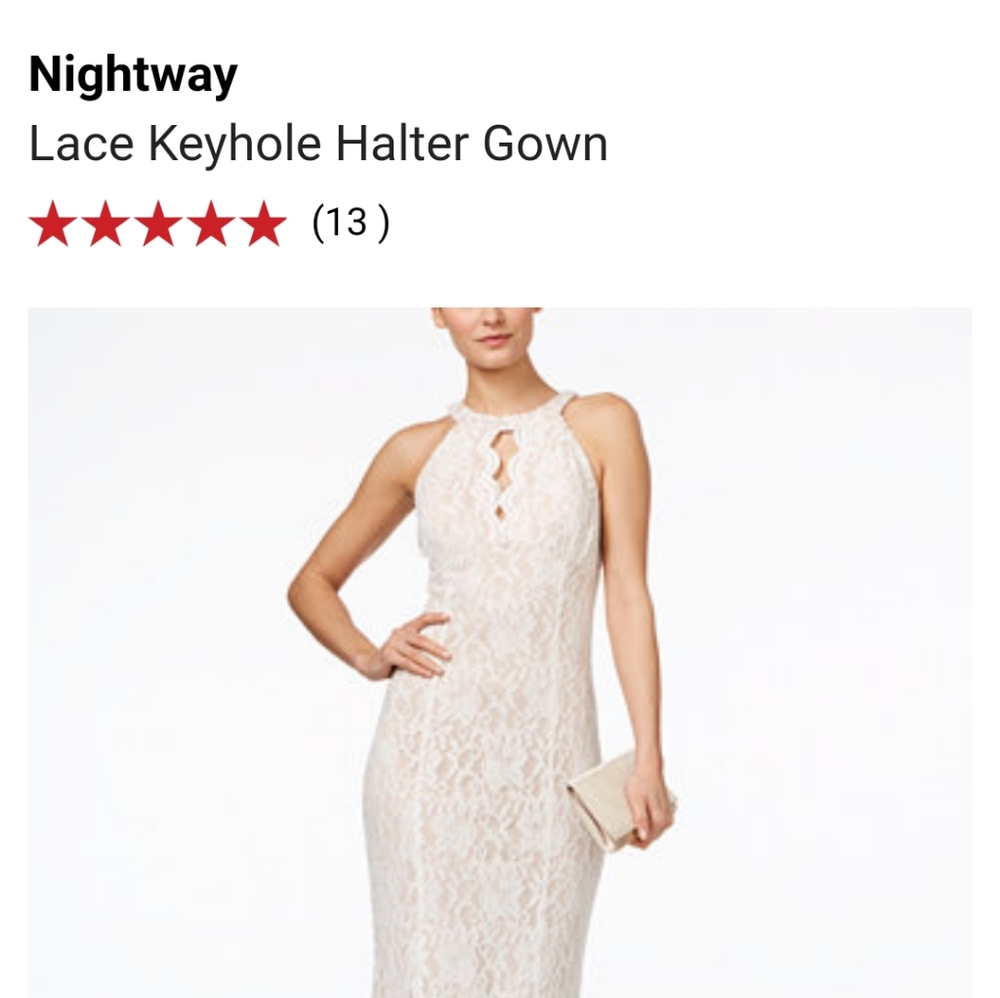 Lace Keyhole Halter Gown by Adriana Pell